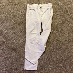 Calvin Klein ultimate skinny jeans white size 10 cotton elastane